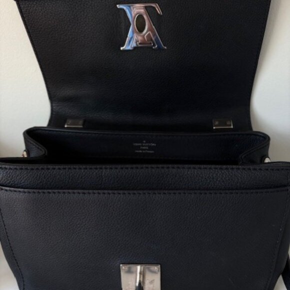 Louis Vuitton LockMe II BB Noir – Black Grained Calfskin with Silver Hardware - Picture 10 of 16